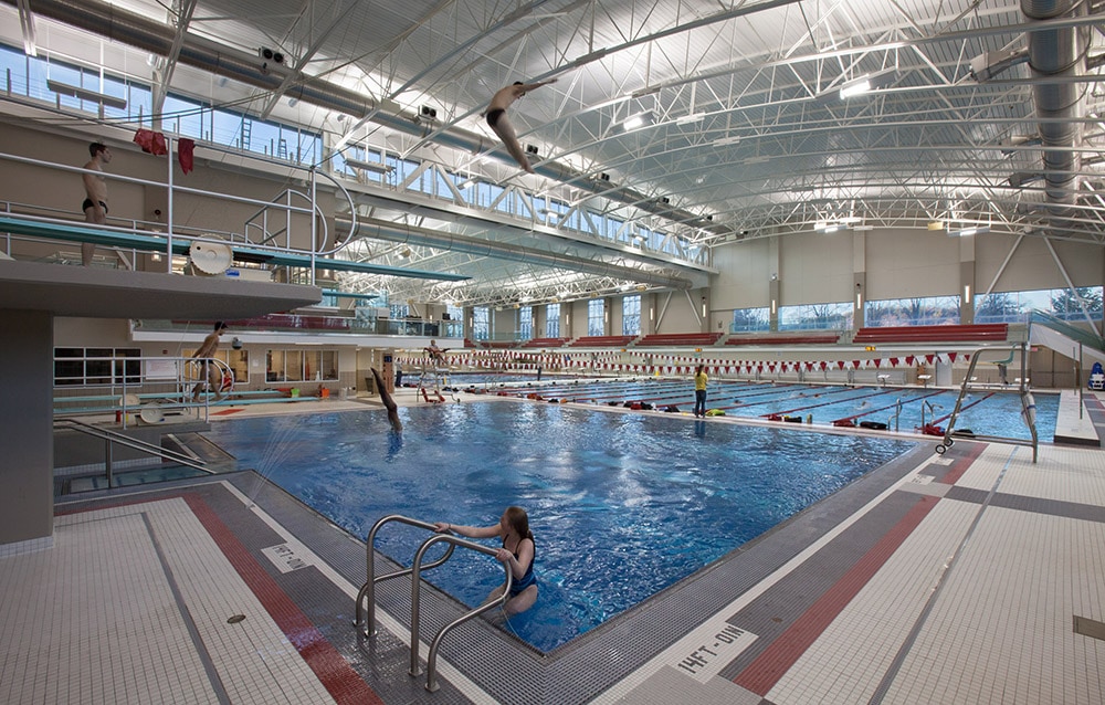 Trumbull Aquatic Center in Mitchell Athletic Center
