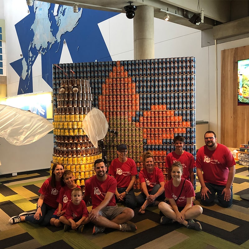 H+C supports Operation Food Search through CANstruction’s 2019 competition