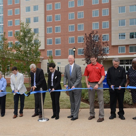 Saint Louis University Celebrates Spring Residence Hall Opening with Ribbon Cutting Ceremony