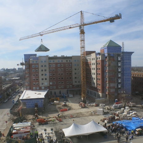 Saint Louis University tops off new residence hall