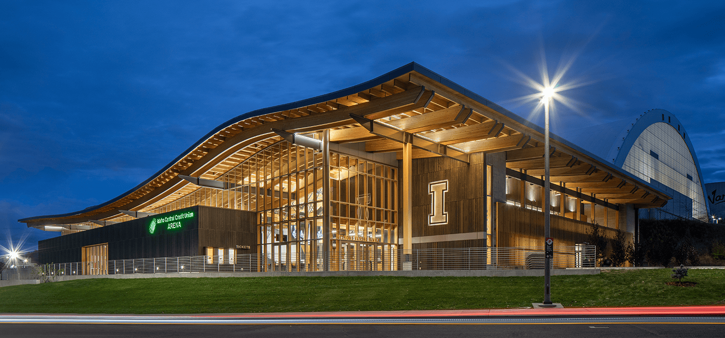 University of Idaho Arena - Exterior Night