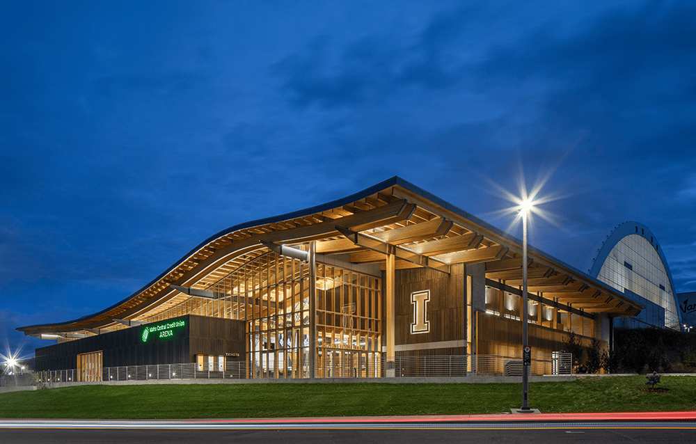 University of Idaho Arena - Exterior Night